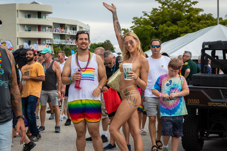 The Stonewall Pride Parade, one of Wilton Manors largest lesbian, gay, bi-sexual, and transgender (LGBT) events held yearly. 