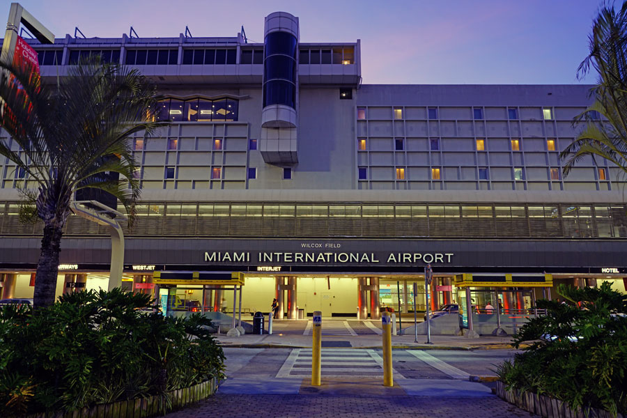 View of the Miami International Airport (MIA), formerly Wilcox Field, in Miami, FL, on January 3, 2019. 