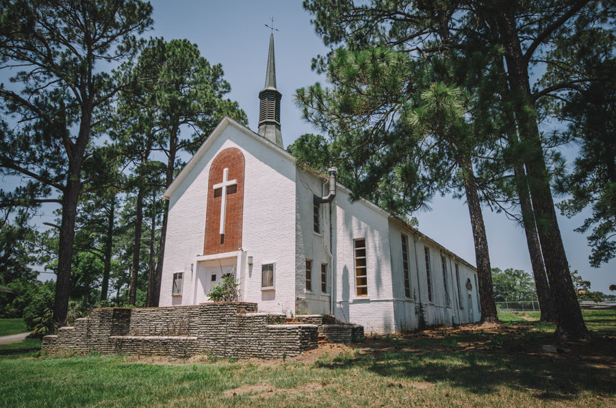 Exterior of the church on the grounds of the former Arthur G. Dozier School for Boys in Marianna, Florida on April 21, 2012. 