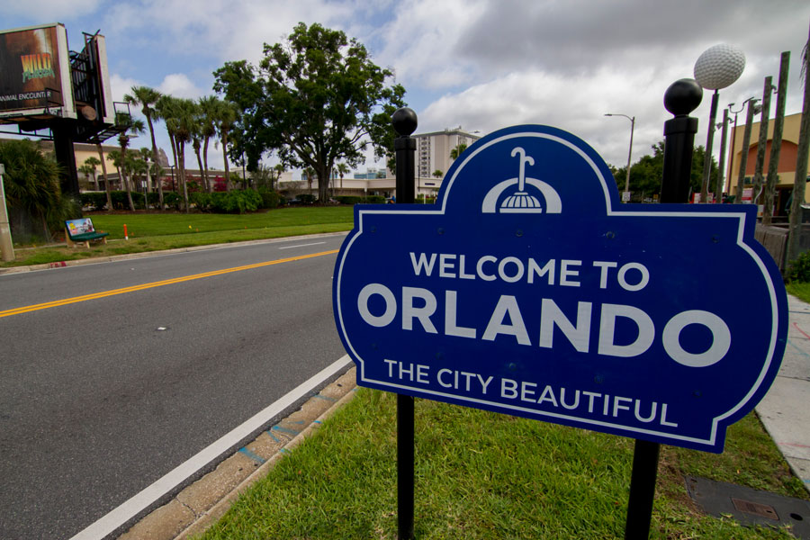Welcome To Orlando The City Beautiful Sign On The International Drive In Orlando, Florida. File photo: Sibuet Benjamin, Shutterstock.com, licensed.