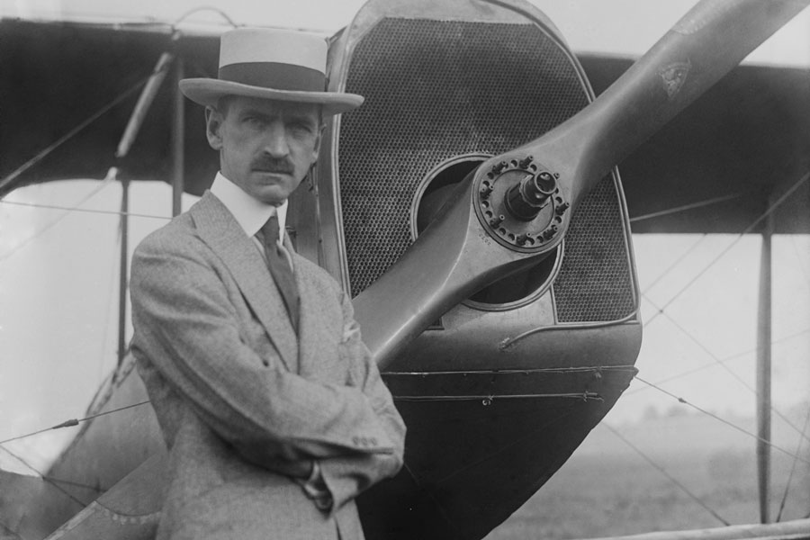 Curtiss engaged in a patent fight with the Wright Brothers that lasted until the Wrights.