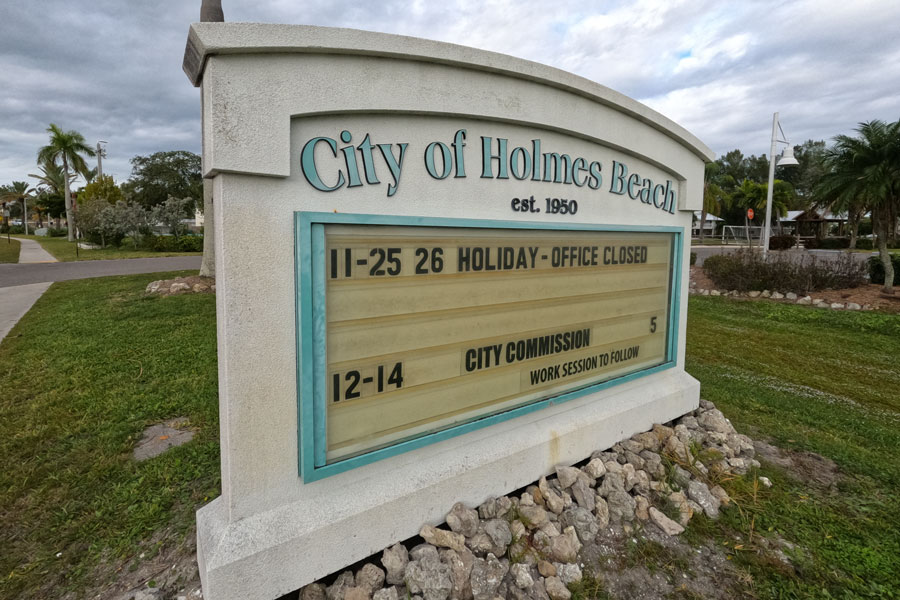 Holmes Beach City Hall, Holmes Beach, Florida on November 25, 2021. 
